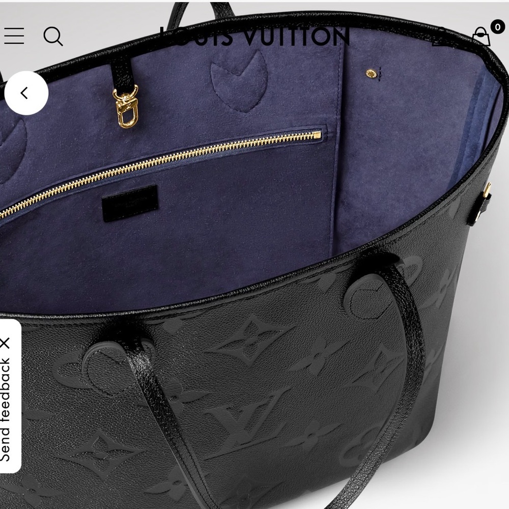 Louis Vuitton Black and Blue Tote Bag - Picture 3 of 10